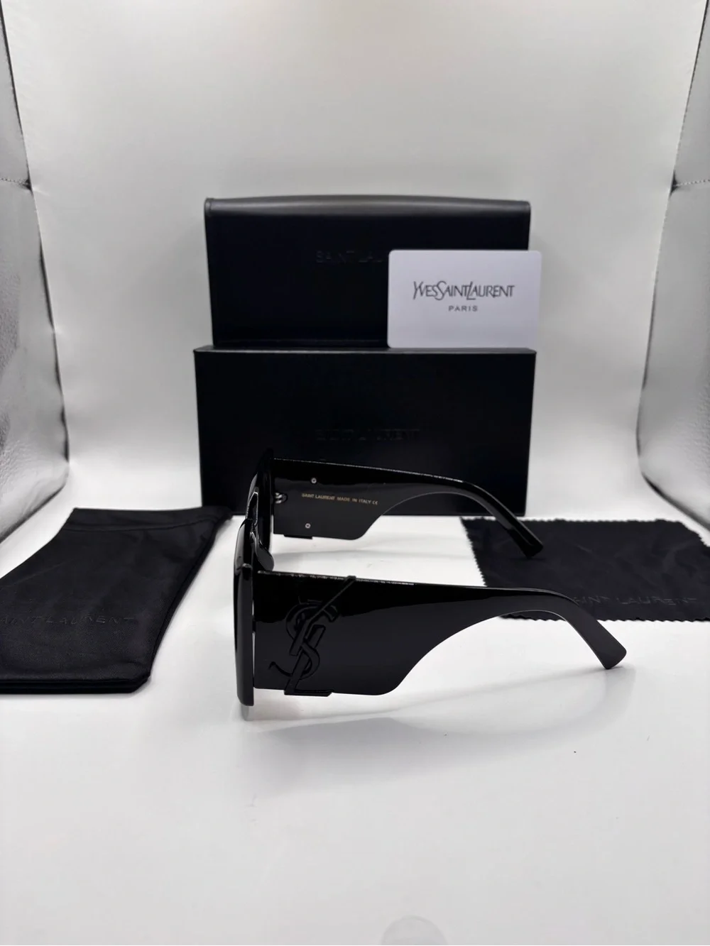 Yves Saint Laurent Black Cat-Eye Sunglasses